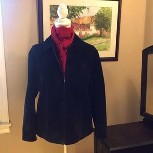 Coldwater Creek Black suede jacket